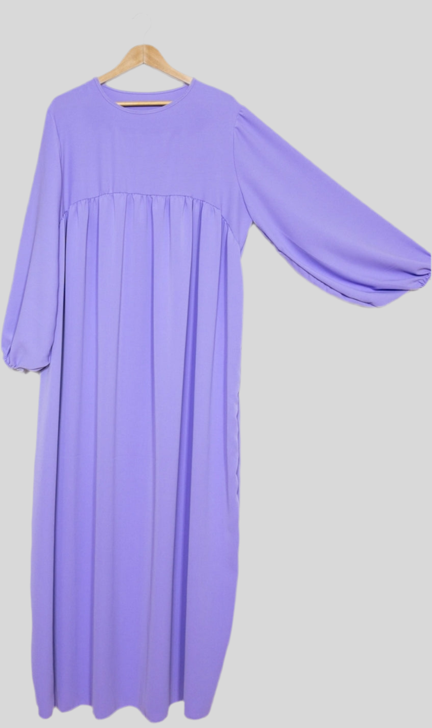 Abaya Lina mit Puffärmeln aus Medina-Seide