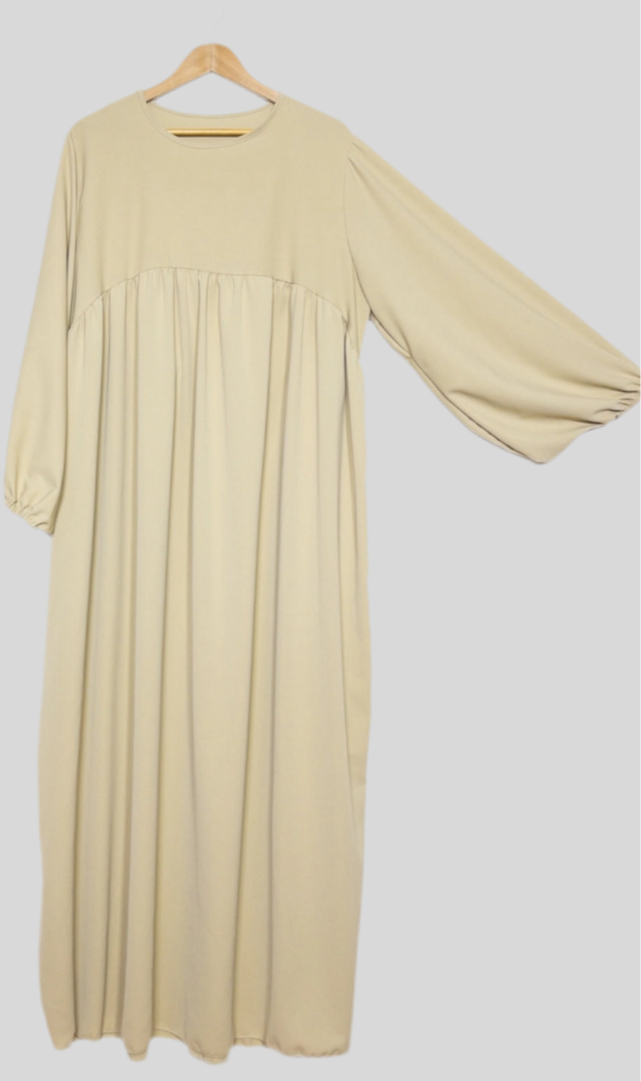 Abaya Lina mit Puffärmeln aus Medina-Seide