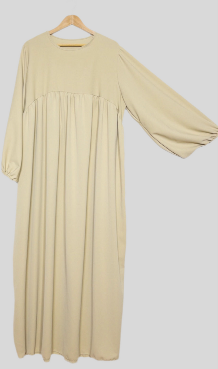Abaya Lina mit Puffärmeln aus Medina-Seide