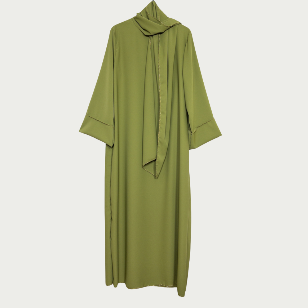 Abaya Safira avec hijab attaché