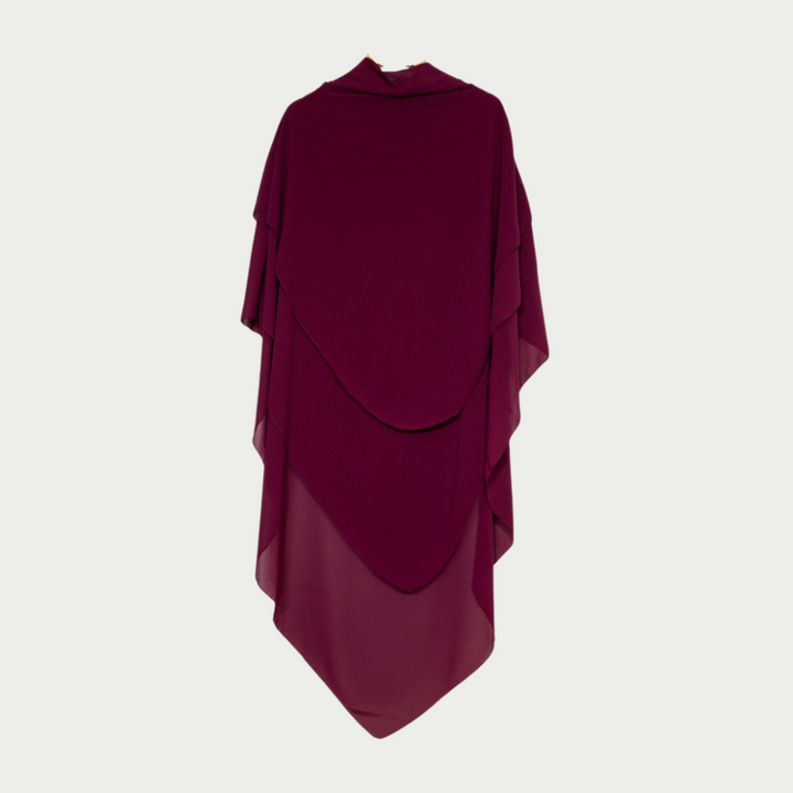 Khimar Muna 3 lagen gemaakt van chiffon