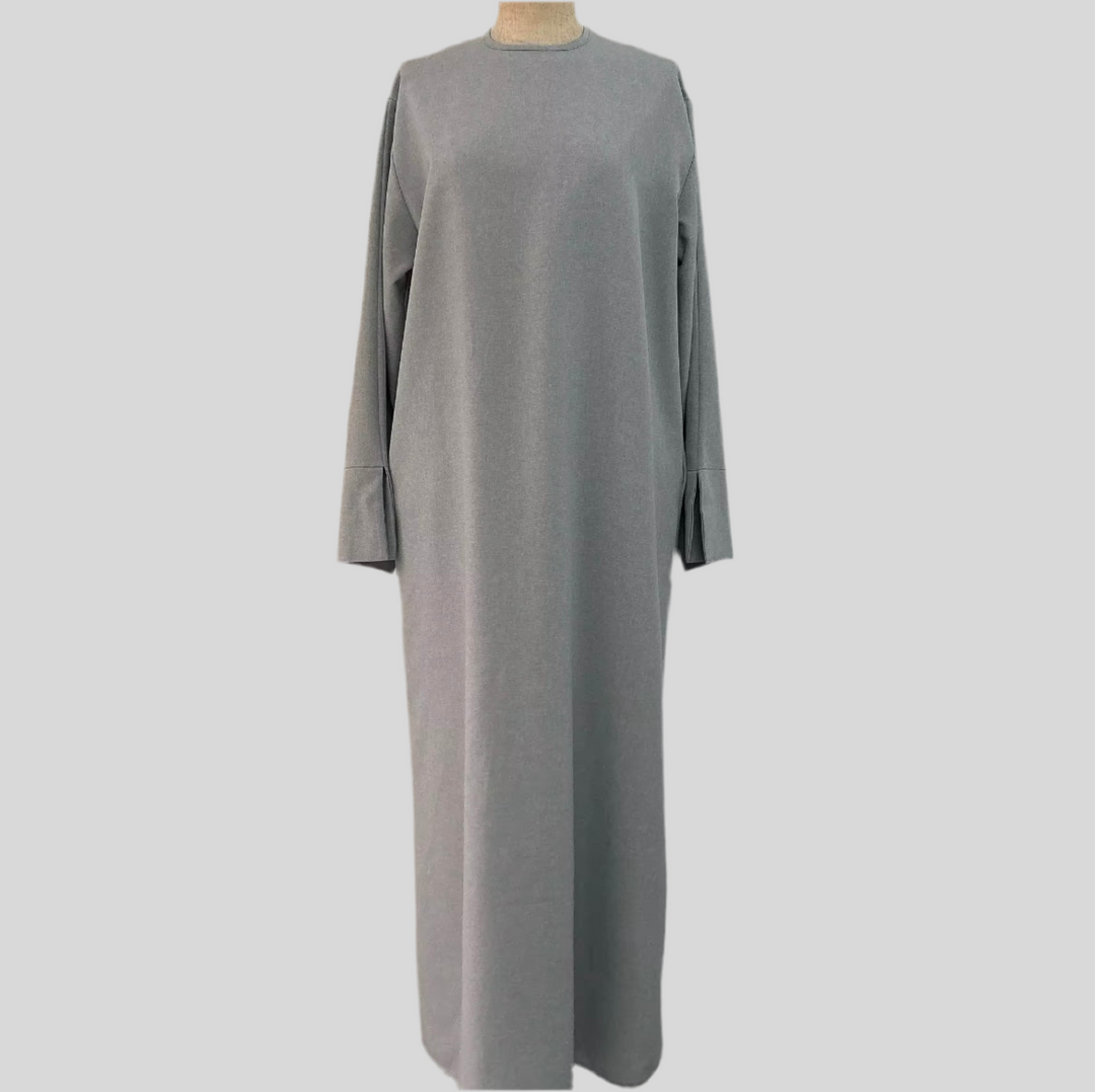 Leinenähnliche Abaya aus dem Naturstoff Viskose